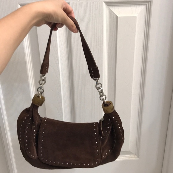 Suede handbag - Picture 5 of 6